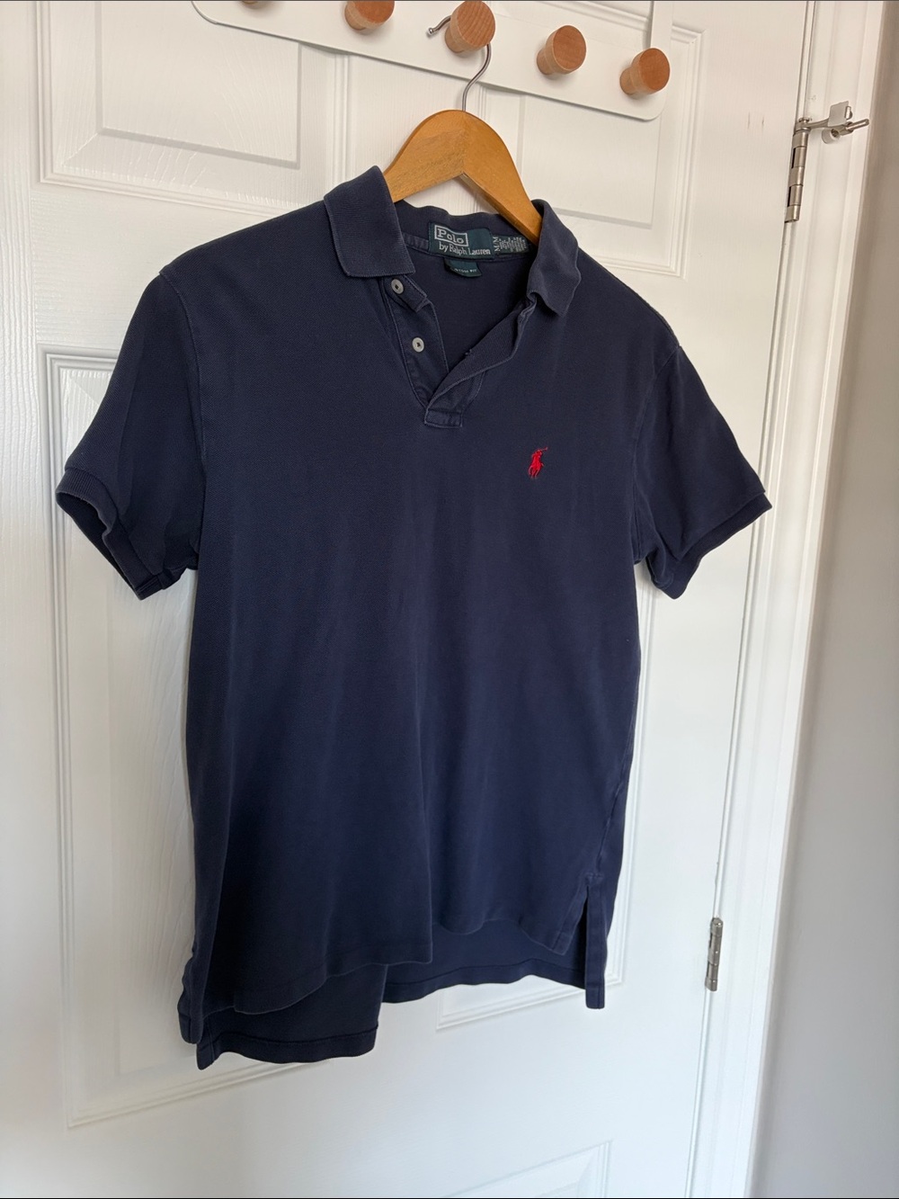 Polo by Ralph Lauren Navy Short-Sleeve Polo with Red Pony